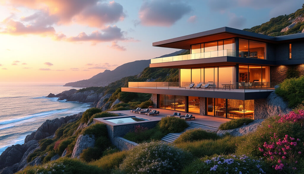 découvrez une villa d'exception à vendre sur la côte basque, offrant un panorama à couper le souffle. prestations haut de gamme et vue imprenable, proposée au prix de 15 millions d'euros. une opportunité rare pour vivre le luxe face à l'océan.