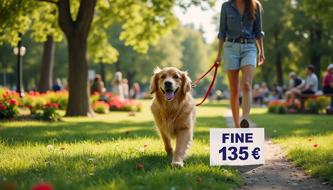 Promenade au parc : Mon chien en laisse, mais une amende de 135 euros sur le chemin ! 2 dĂ©couvrez comment une simple promenade au parc avec mon chien tenu en laisse sâest transformĂ©e en une expĂ©rience coĂ»teuse, avec une amende inattendue de 135 euros. conseils et prĂ©cautions pour Ă©viter les mauvaises surprises !