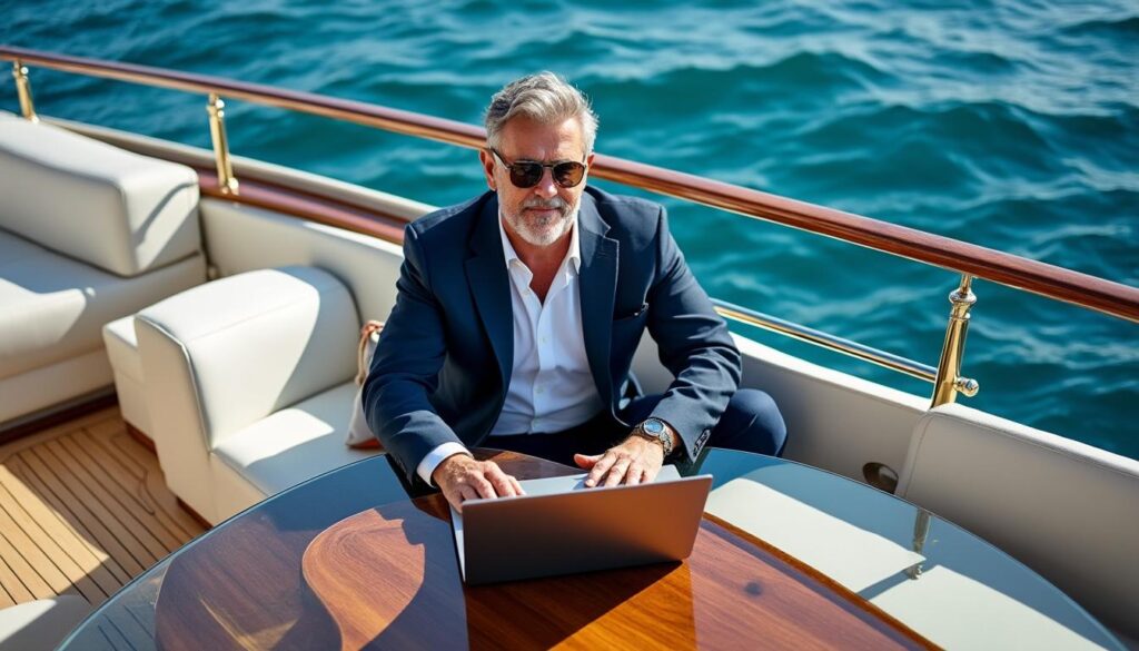 découvrez l'histoire unique d'un carrossier devenu salarié choyé qui travaille depuis son yacht en véritable vip depuis des années. un parcours exceptionnel entre passion et luxe.