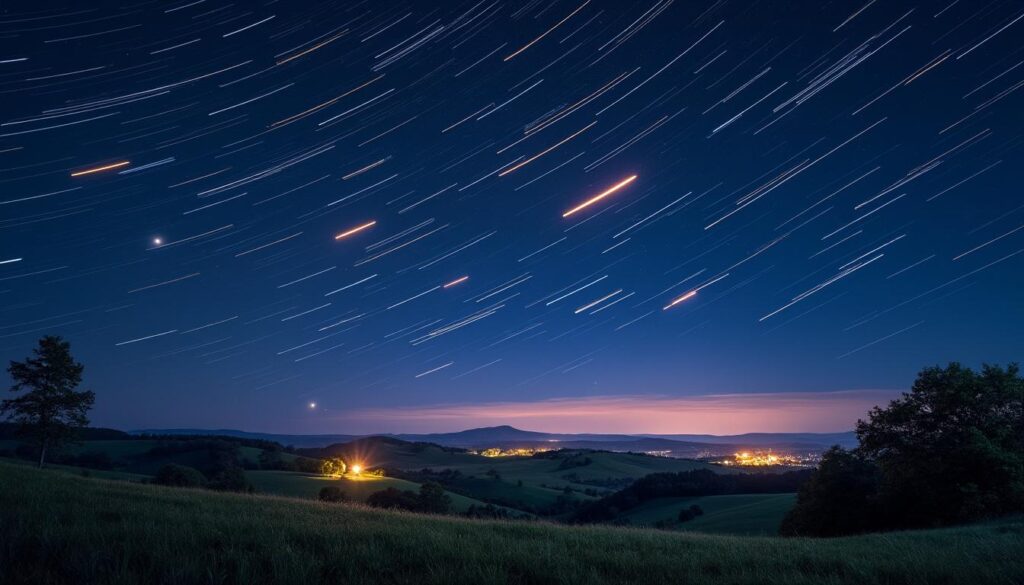 ne manquez pas la spectaculaire pluie d'étoiles filantes qui illuminera le ciel français à 20h. découvrez la date exacte pour admirer ce magnifique phénomène céleste.