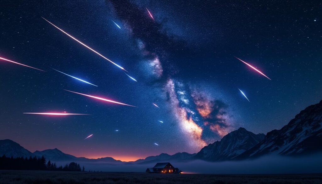 découvrez un spectacle céleste époustouflant : jusqu'à 140 étoiles filantes par heure illumineront le ciel un samedi soir de décembre, offrant un moment magique à ne pas manquer.