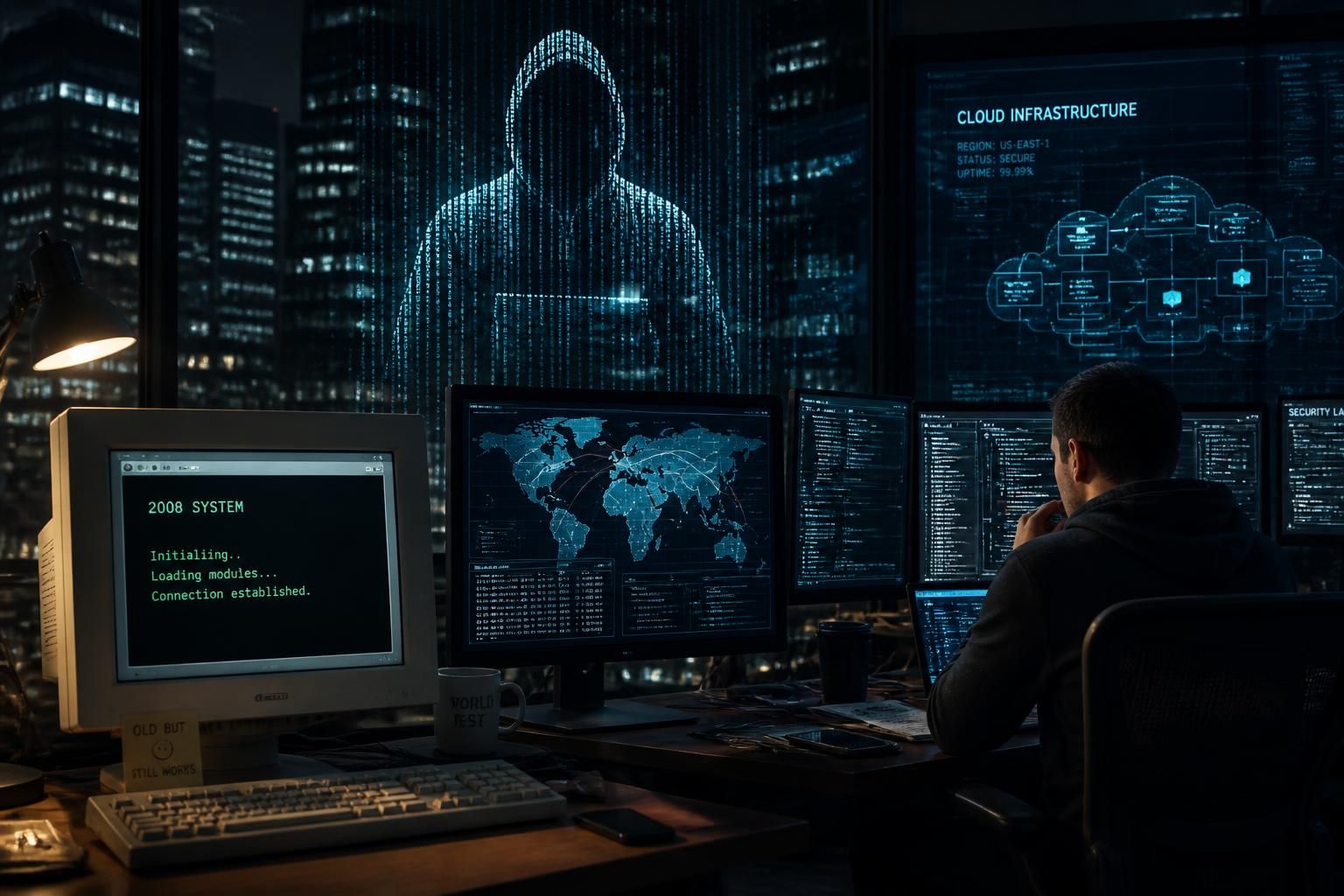 découvrez l'évolution des menaces numériques, de l'ennemi vivant en 2008 au code infatigable d'aujourd'hui, et comment elles transforment la cybersécurité moderne.