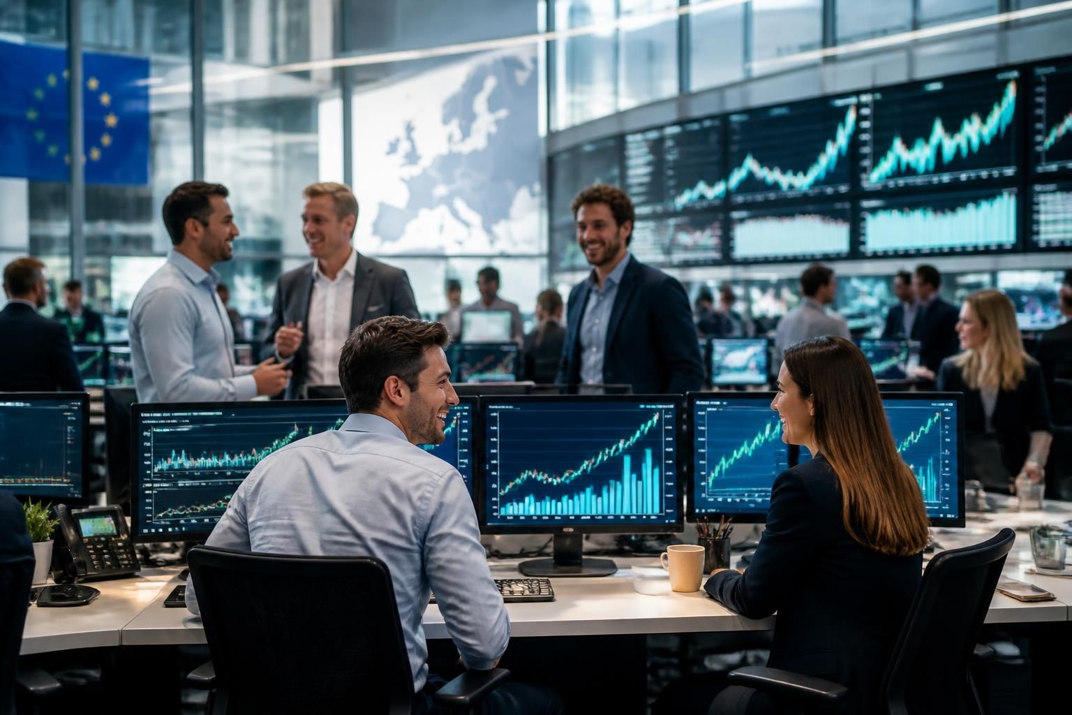 le moral des investisseurs dans la zone euro s'améliore pour la quatrième fois consécutive, reflétant une confiance croissante dans l'économie régionale.