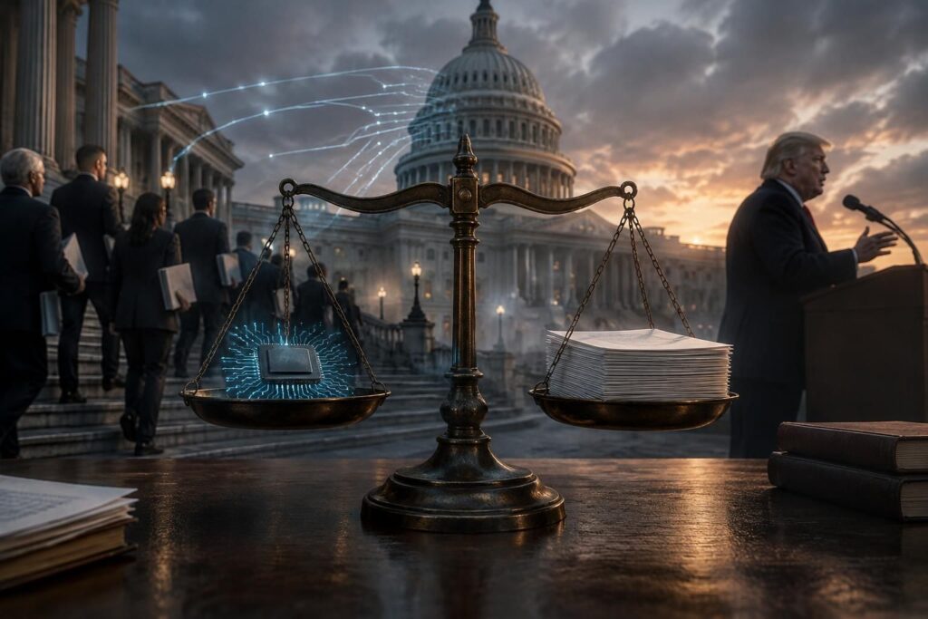 aux états-unis, les initiatives de régulation de l’intelligence artificielle progressent malgré la ligne favorable de donald trump envers le secteur.