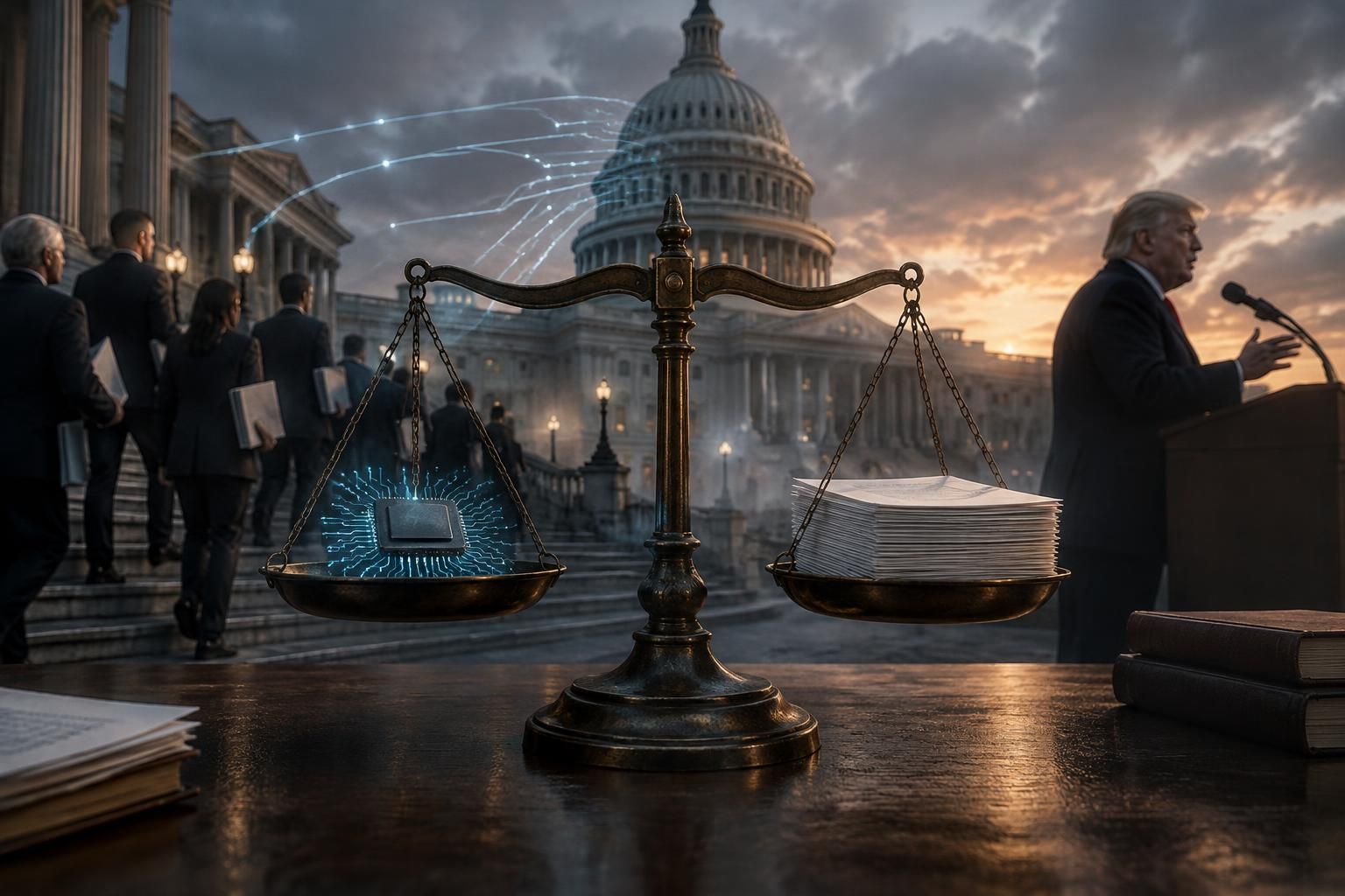 aux états-unis, les initiatives de régulation de l’intelligence artificielle progressent malgré la ligne favorable de donald trump envers le secteur.